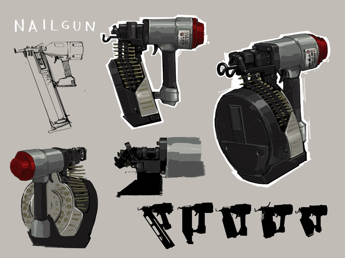 Nailgun concept art. Nailgun concept art.
