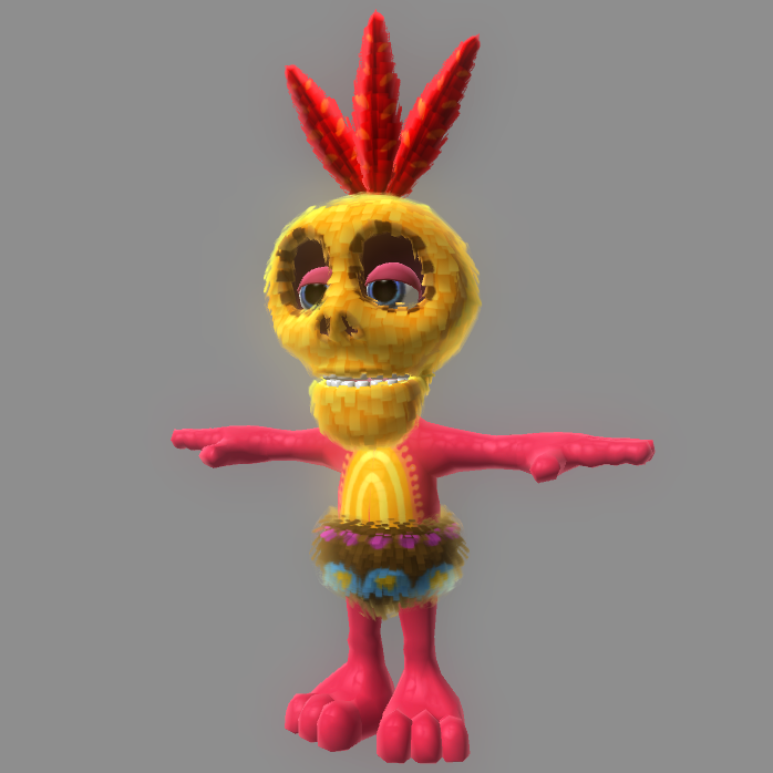 A screenshot of the Piñata-ified Mumbo model. A screenshot of the Piñata-ified Mumbo model.