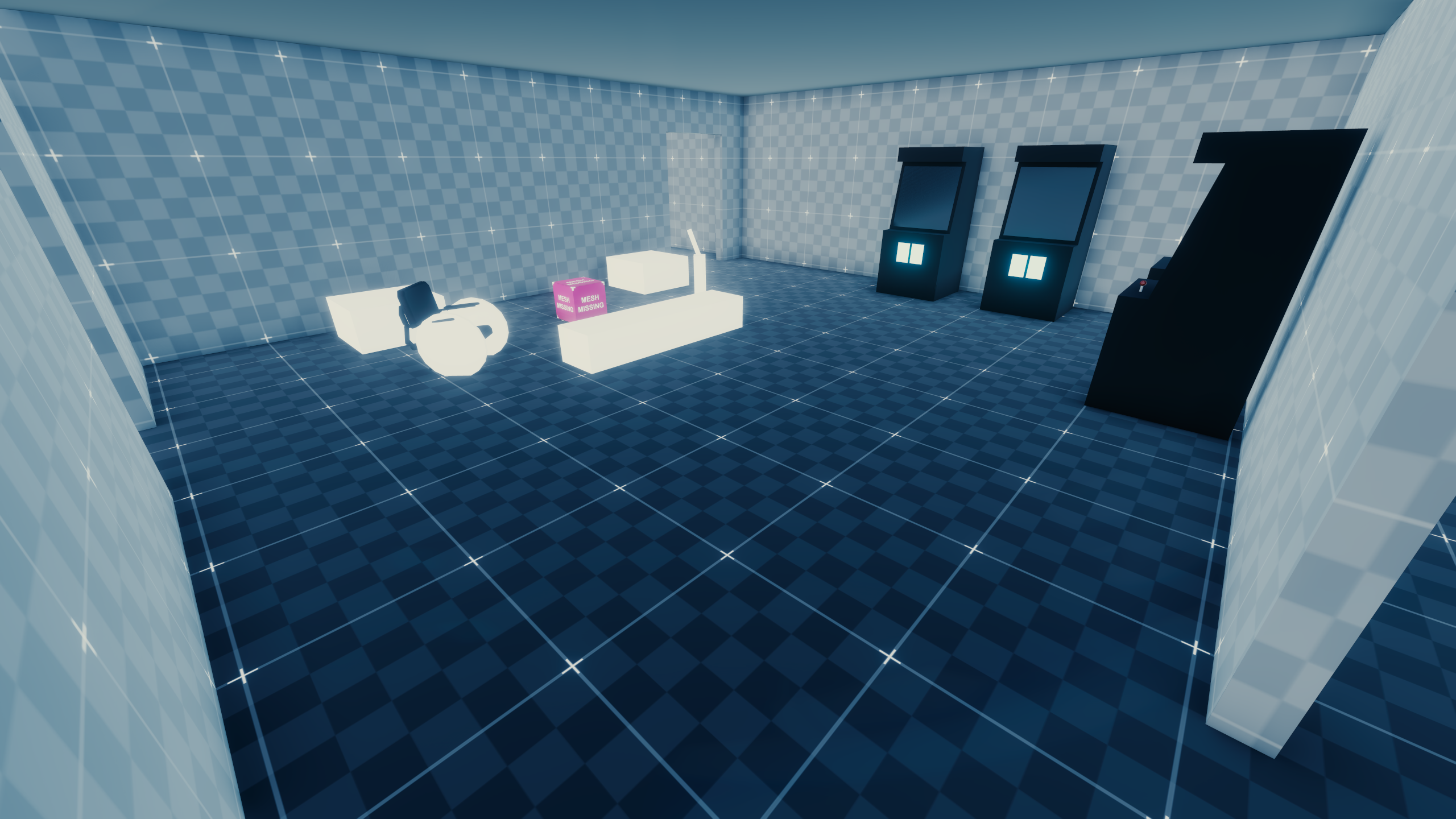 Kenji's room and play space, the missing mesh is supposed to load "player_metrics_bed.w2mesh" Kenji's room and play space, the missing mesh is supposed to load "player_metrics_bed.w2mesh"