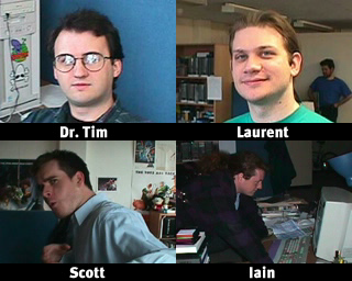 Photo 3, featuring Tim, Laurent, Scott, and Iain