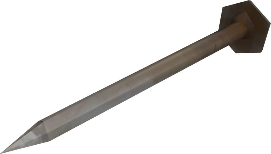 Nail Gun projectile.