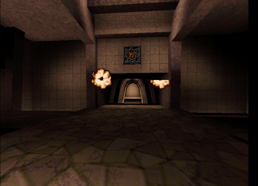 Area past the screwed-up door. Area past the screwed-up door.