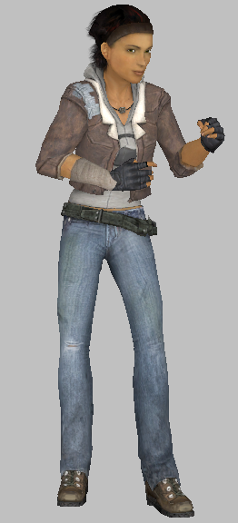 smg1_idle. She normally only uses her own gun and a shotgun in Episode One.