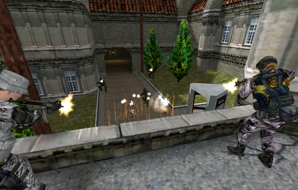 Screenshot of an early de_tides.