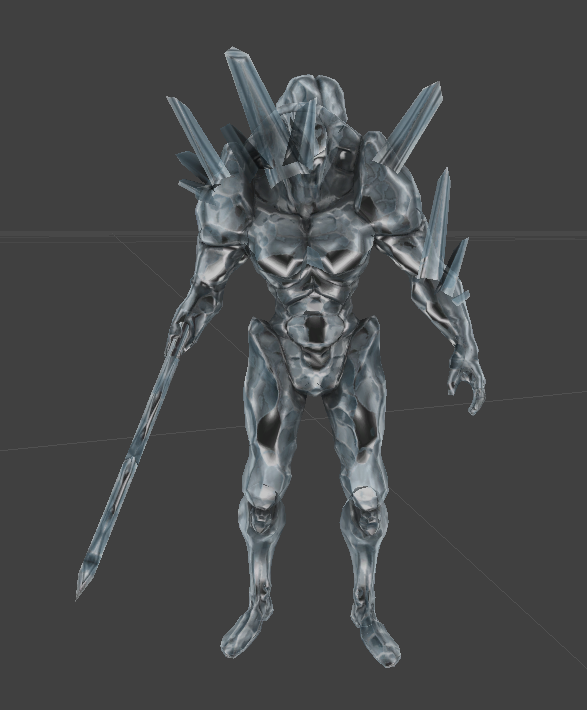 Restored Effect, you can see how it renders the back spikes on top of the rest of the model. Restored Effect, you can see how it renders the back spikes on top of the rest of the model.