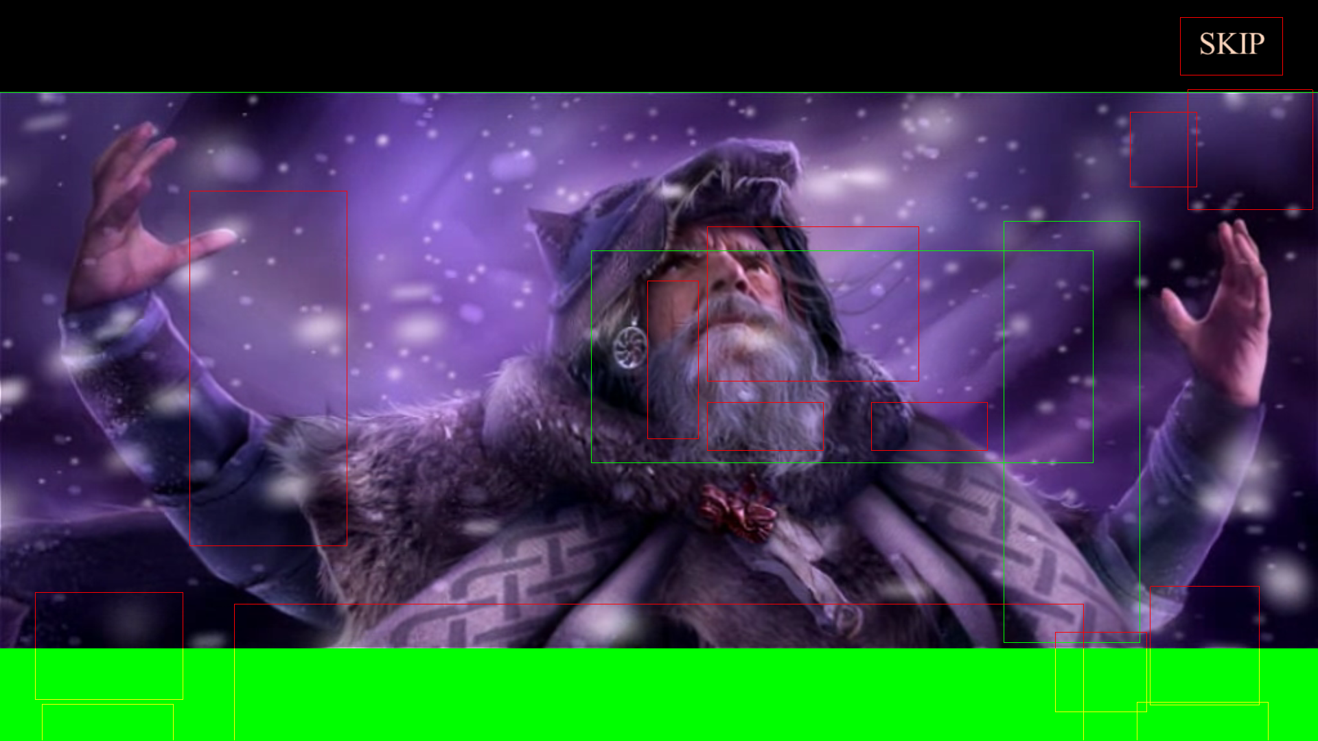 Watching a cutscene. Watching a cutscene.