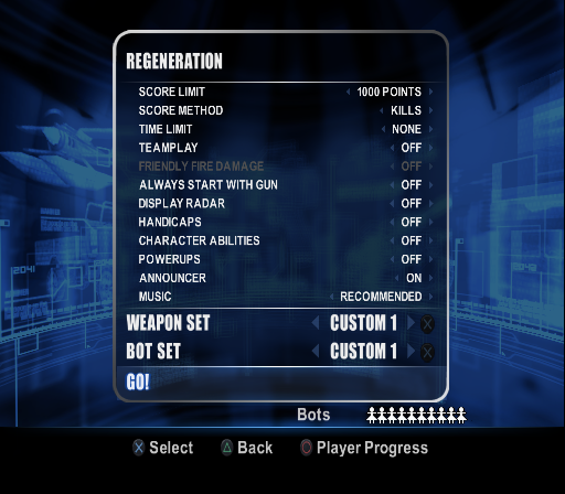 Regeneration game mode. Regeneration game mode.