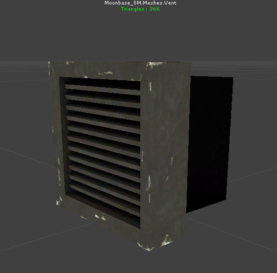 Unused vent model. Unused vent model.
