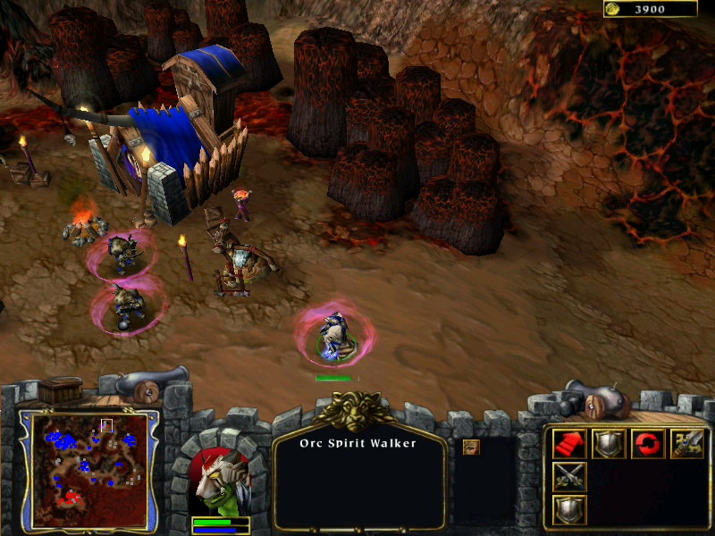 The Spirit Walker in the alpha. Unknown purple auras surrounds both him and the gnolls. The Spirit Walker in the alpha. Unknown purple auras surrounds both him and the gnolls.