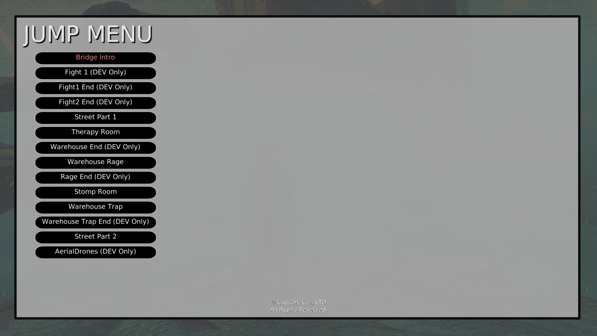 Jump Menu - Mission 7: Overturn
