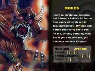 Minon's placeholder screen.