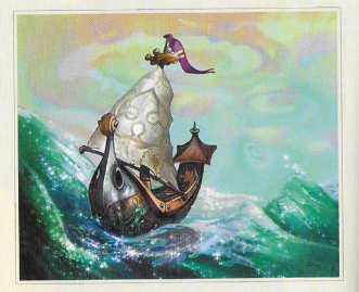 Concept art of the ship. Concept art of the ship.
