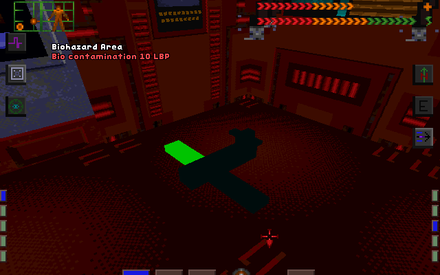 The dummy model replacing a healing station.