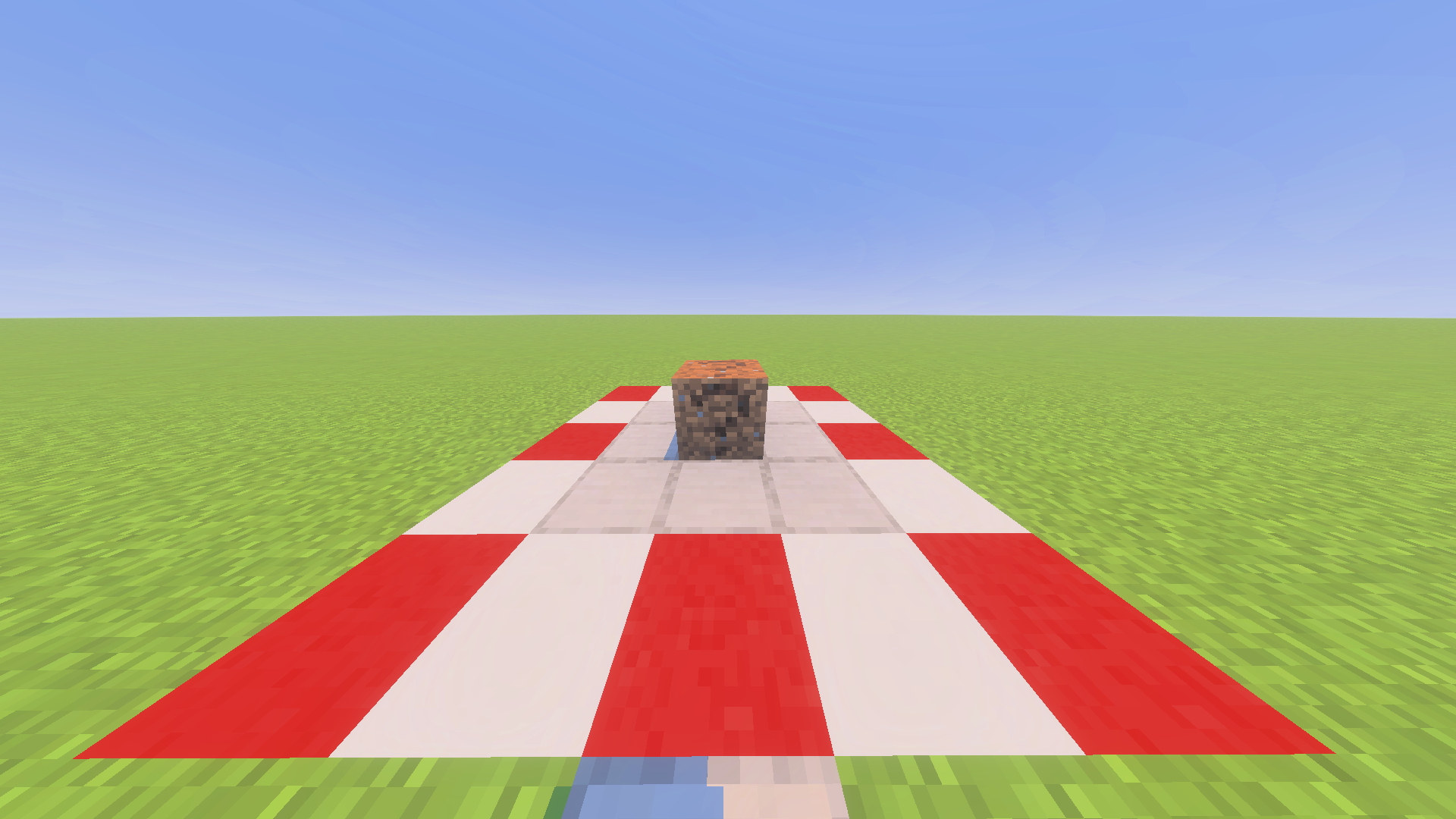 Screenshot showing the block placed down. Screenshot showing the block placed down.