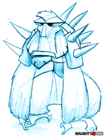 Sketch of a cut variant of the pot-carrying monkey. Sketch of a cut variant of the pot-carrying monkey.