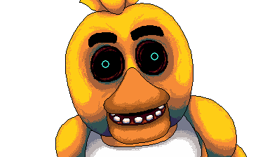 An unused jumpscare for Chica.