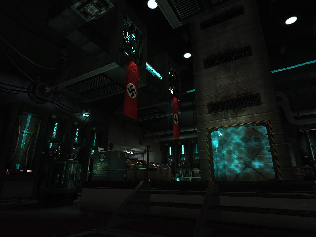 Elevator shaft.