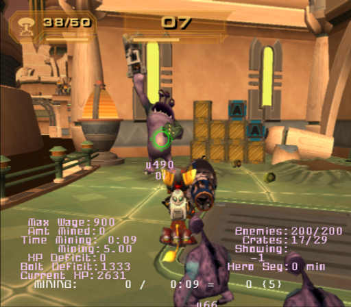 An example of tuning debug activated with mining mode on.