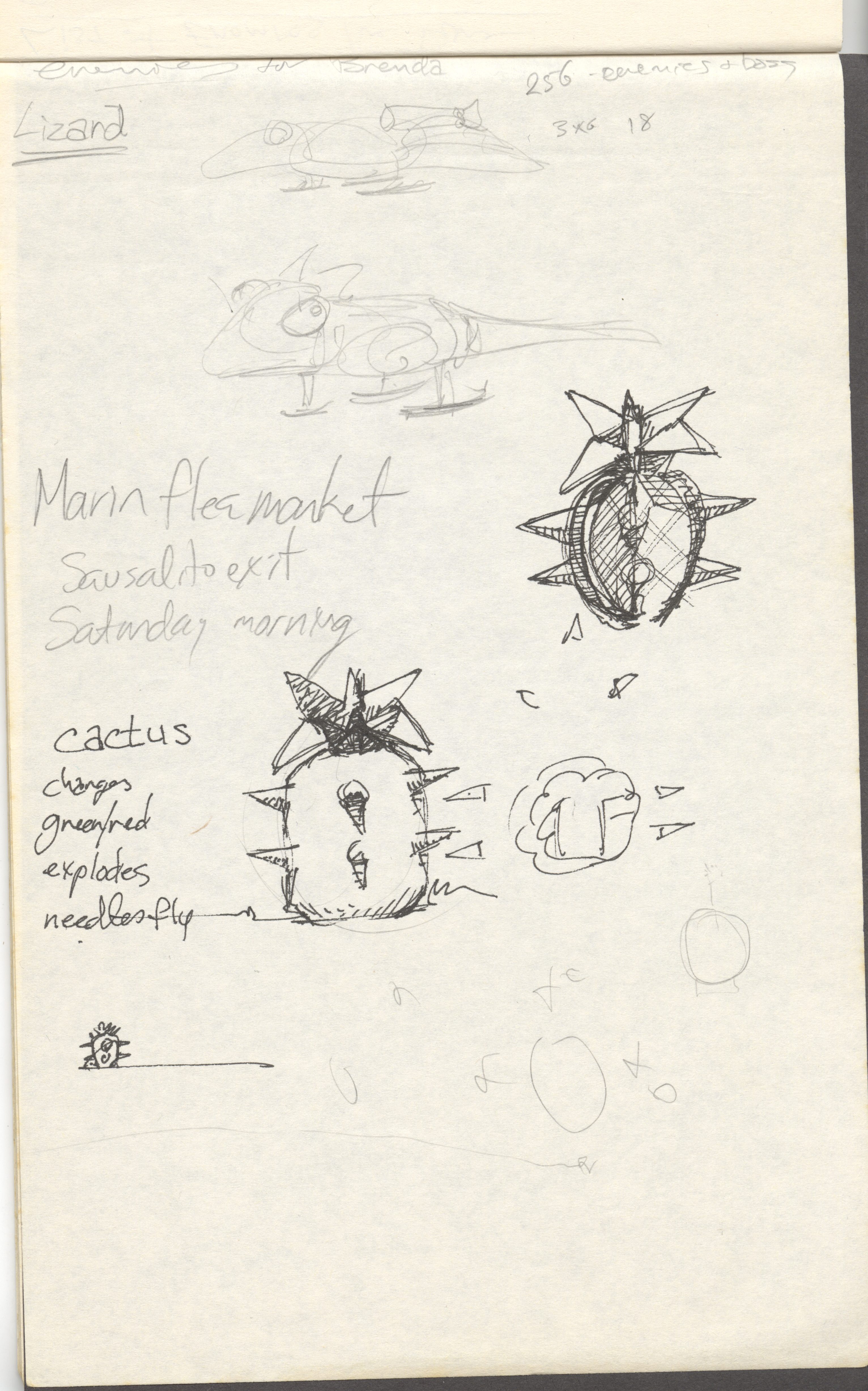 Exploding Cactus and Lizard Exploding Cactus and Lizard