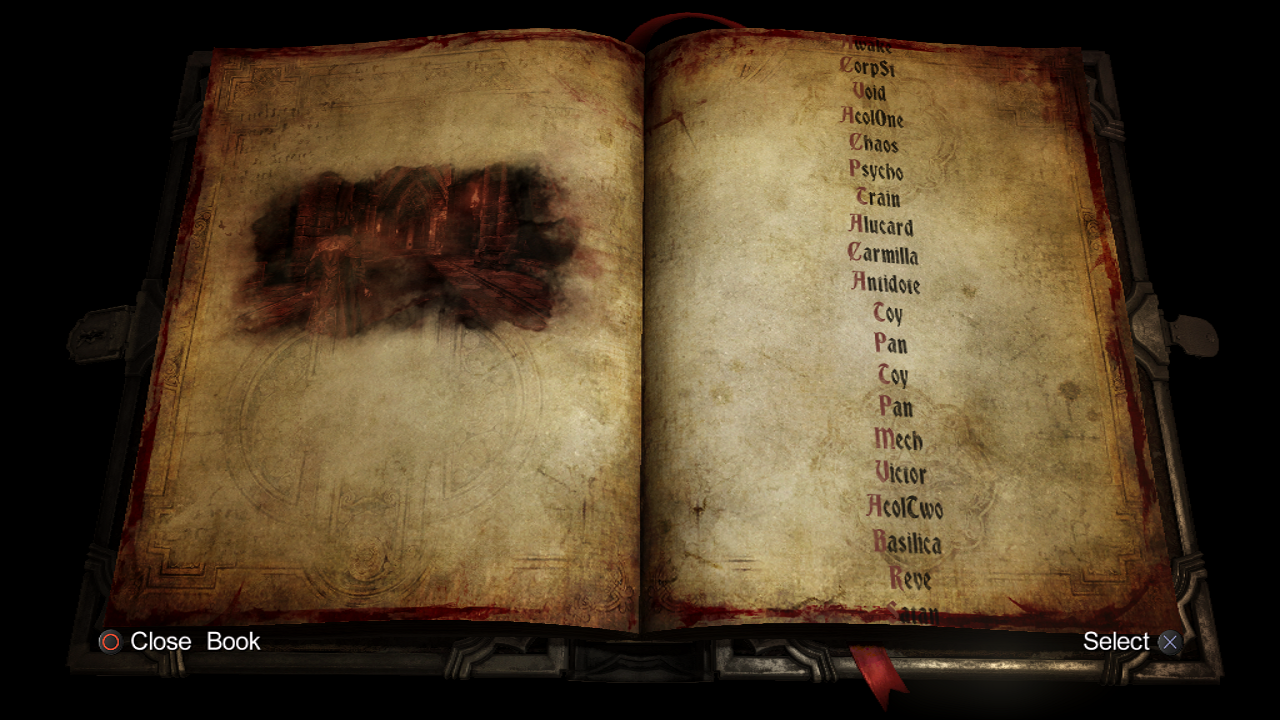 The Chapters list for the main game. There are so many chapters that the first and the last ones are offscreen. The Chapters list for the main game. There are so many chapters that the first and the last ones are offscreen.