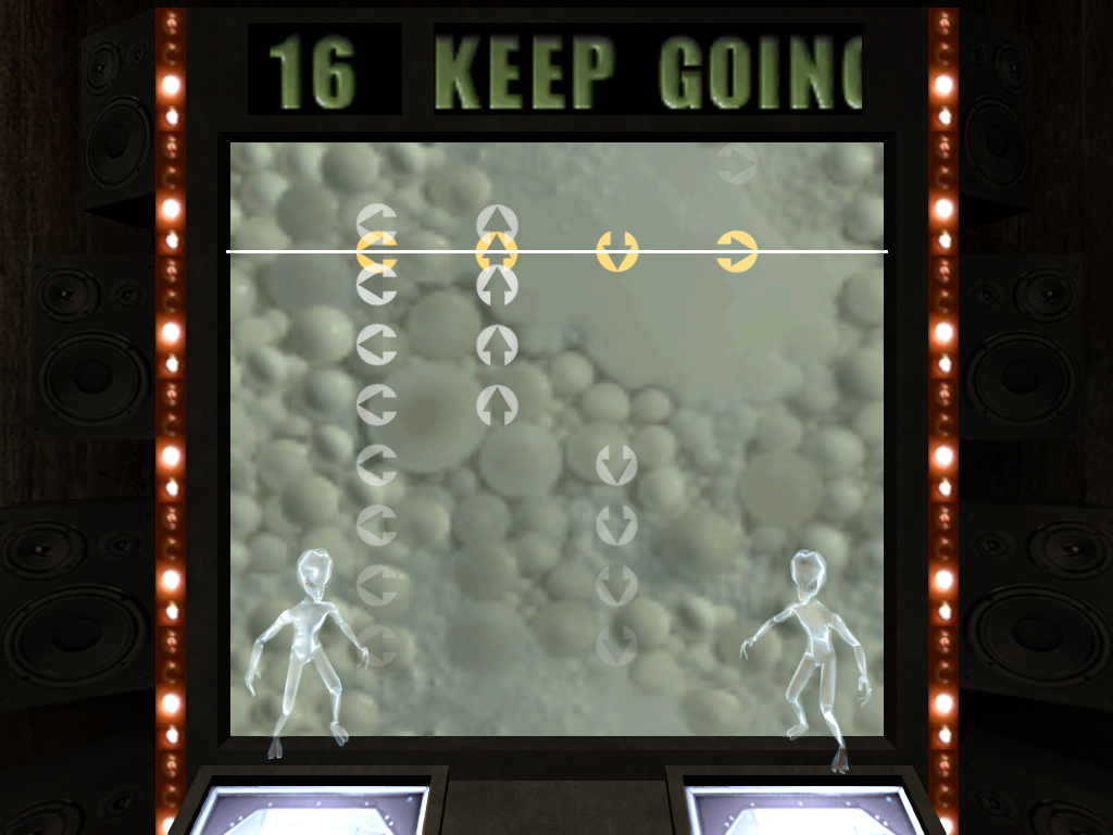 Playing the minigame.
