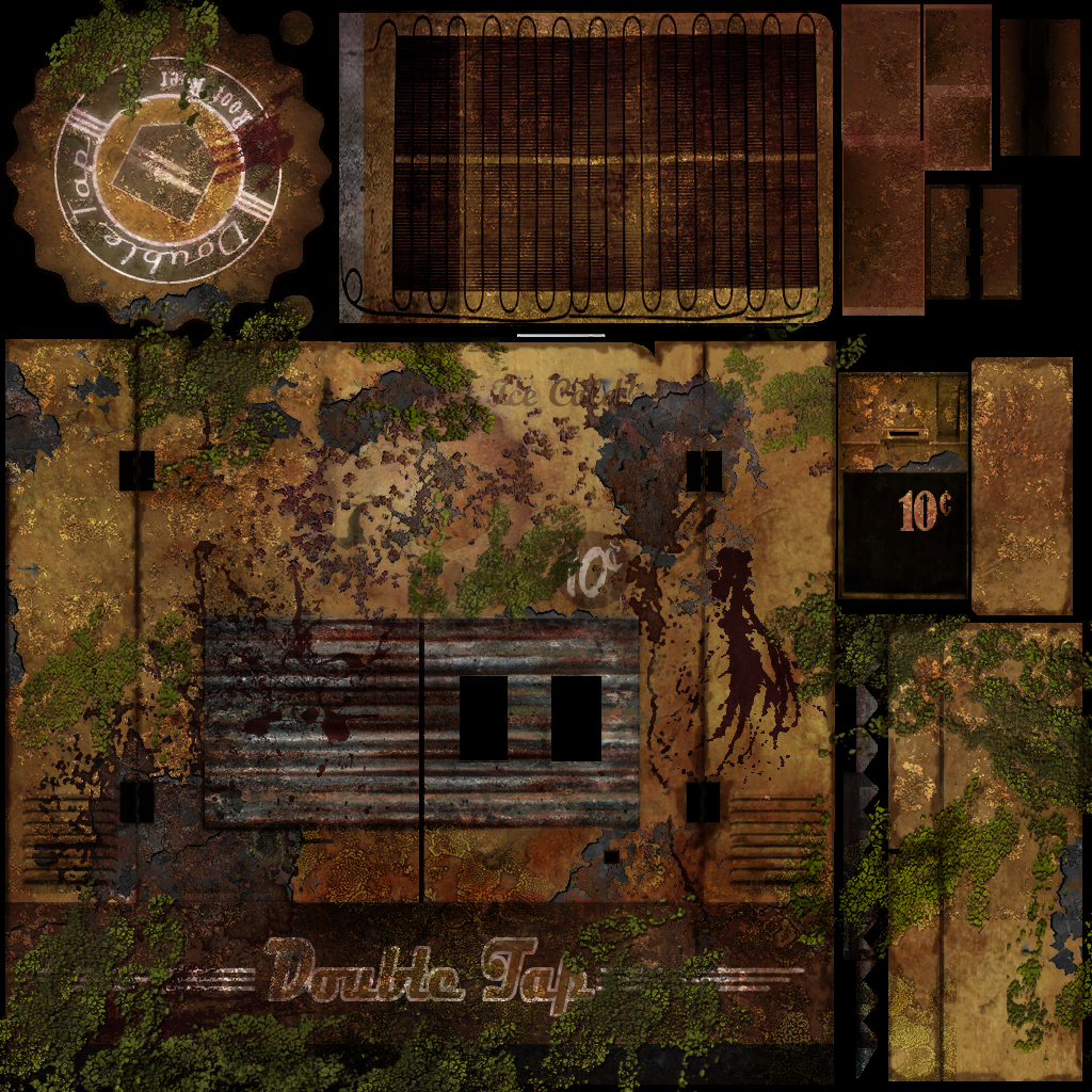 Double Tap Root Beer texture sheet.