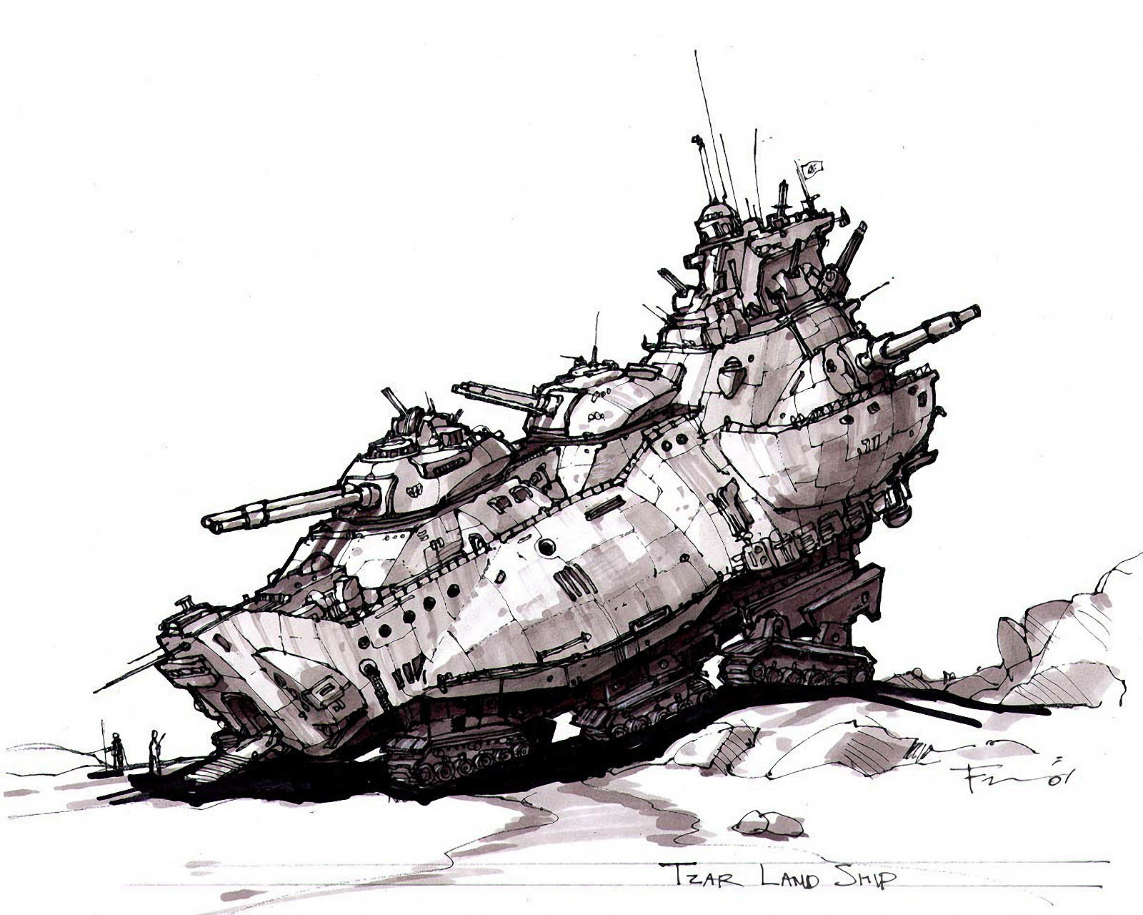 Tzar Land Ship