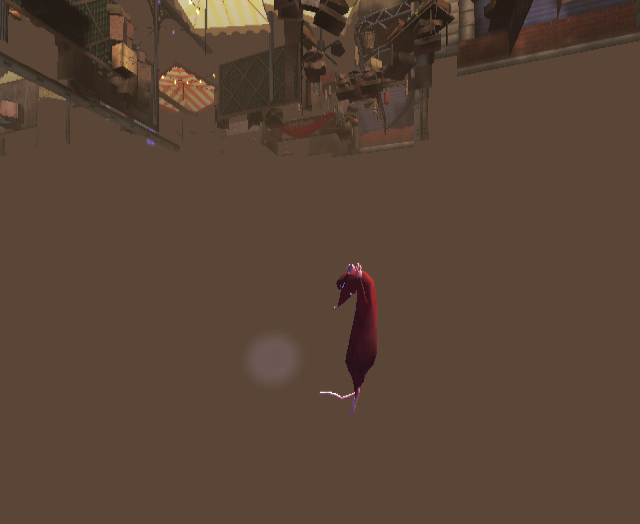Far beneath the map is another one of these glowing circles, just like the one in the hub.