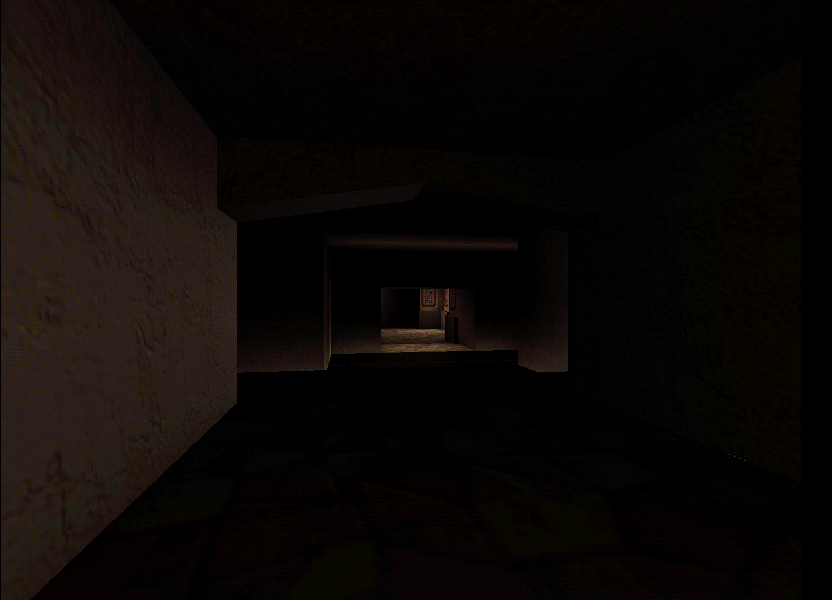 Stairs right after the right wing. Stairs right after the right wing.