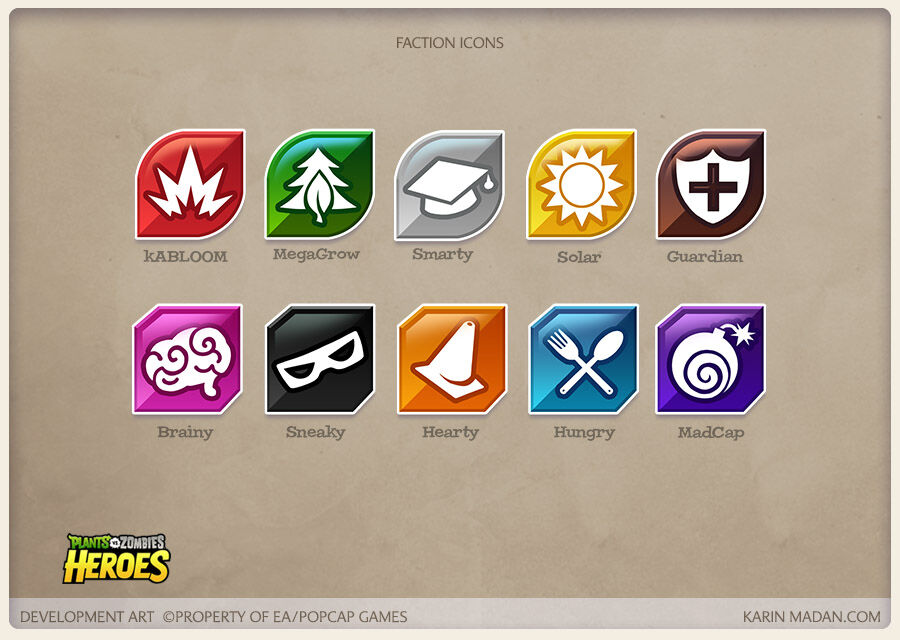 Concept art of the various classes in the game. Note how the Crazy class was originally called MadCap and the Beastly class had a different design and was called Hungry.