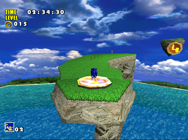 The area after the jump panels. The area after the jump panels.