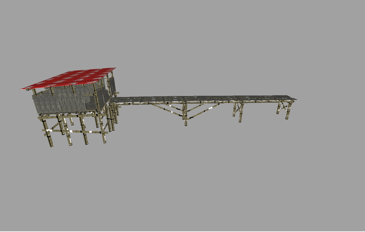 Latrine with ramp
