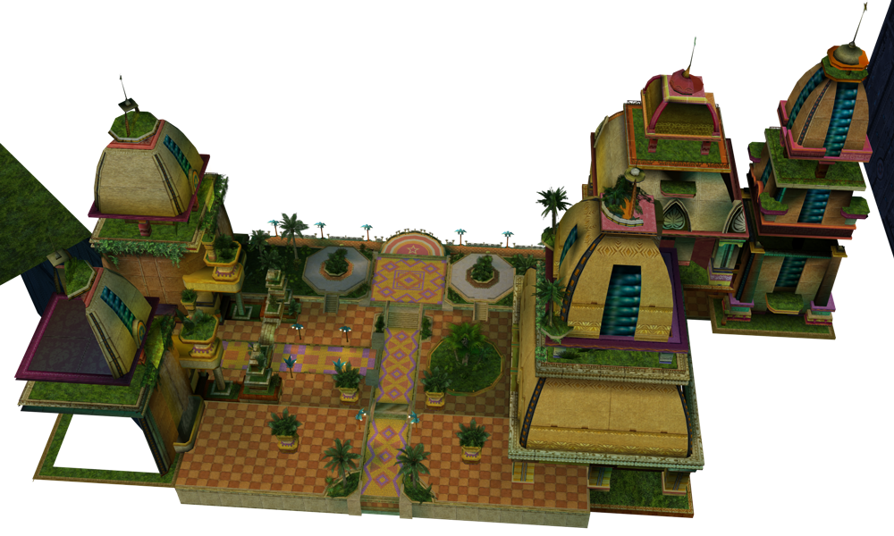 Close-up of the main area