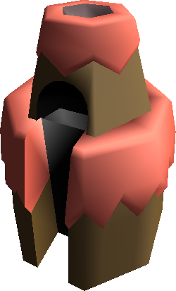 A taller volcano, with lava flowing out from the center. A taller volcano, with lava flowing out from the center.