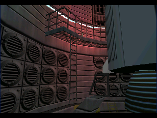 The ladder to the bottom of the silo. The ladder to the bottom of the silo.