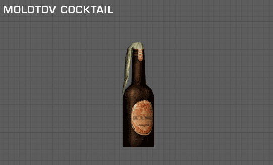 Render of the Molotov Cocktail.