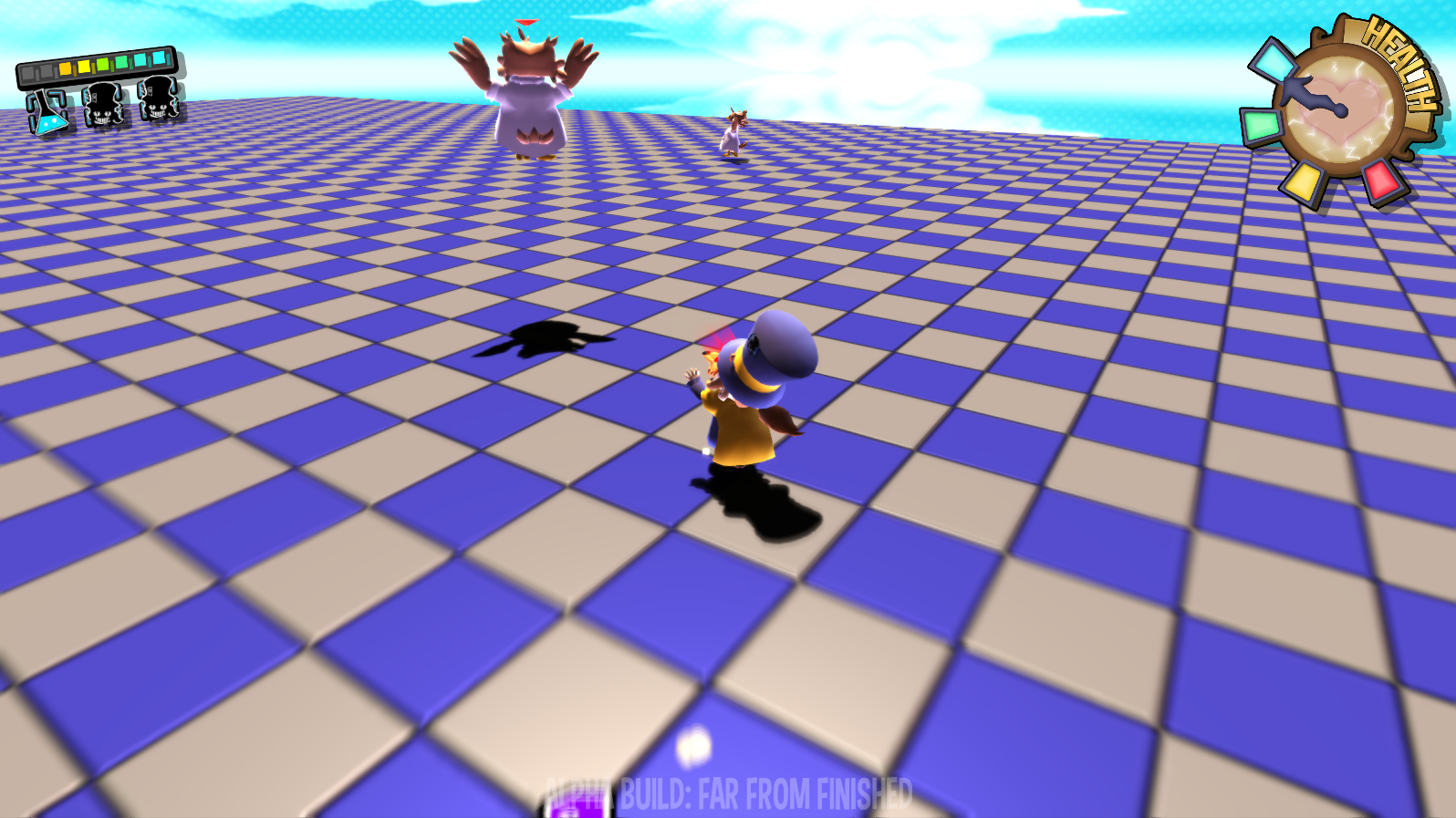 Using the Burning Status Effect to ram into a Science Owl. Using the Burning Status Effect to ram into a Science Owl.