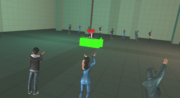 Shot of the normal entry cutscene.