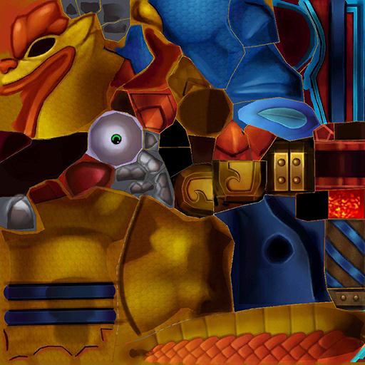 Fire Kraken's texture map Fire Kraken's texture map