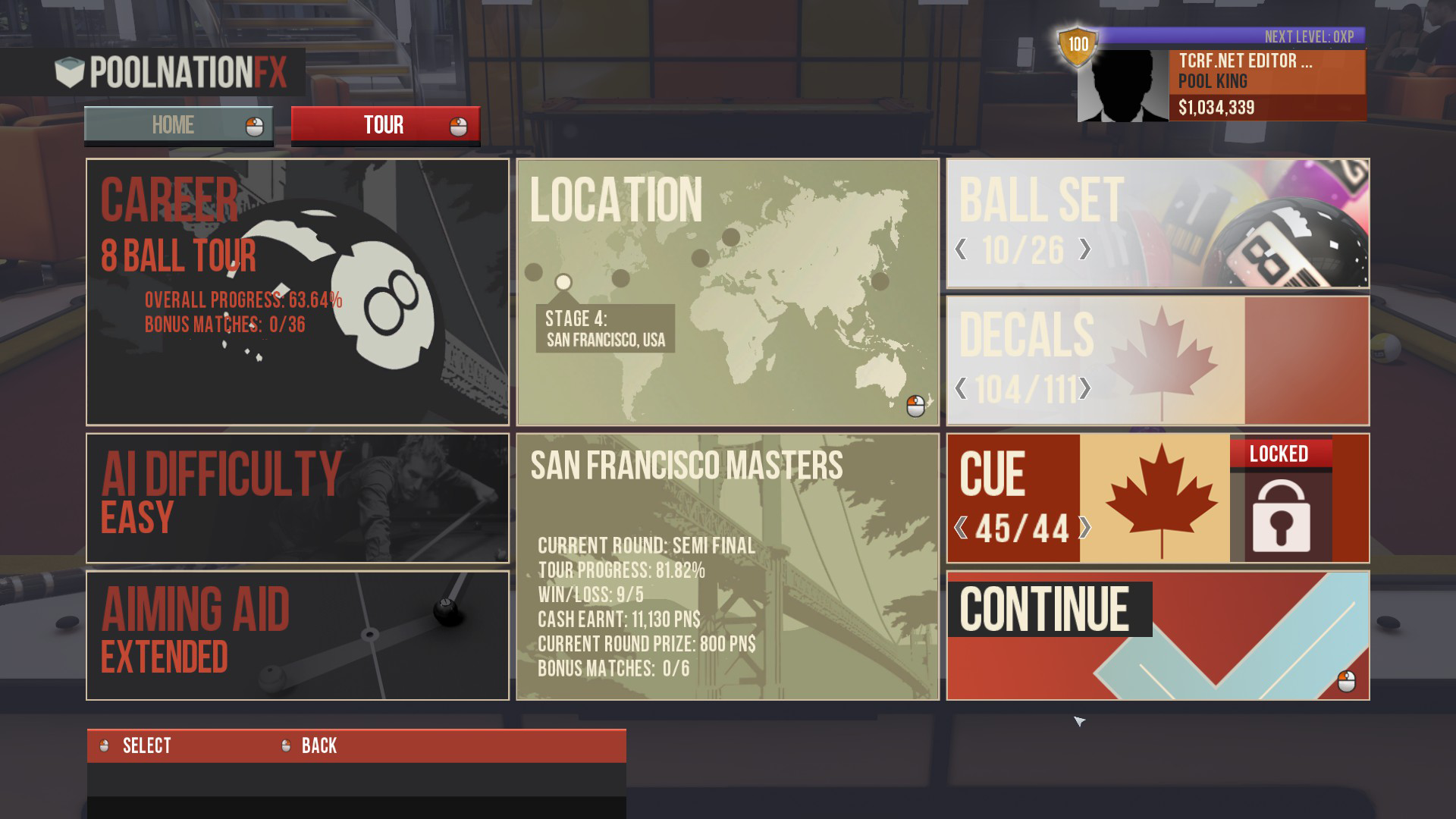 An odd bug where the cue icon is replaced by the table decal icon.
