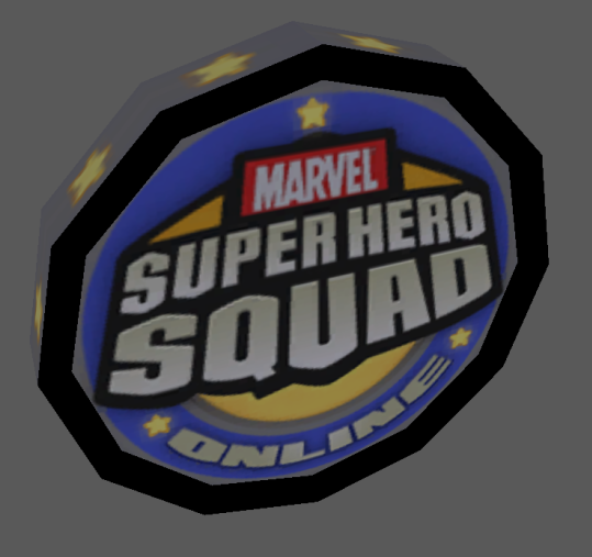 The SHSO token. Texture is incredibly rough, as is the model. Features an early and otherwise unseen logo.