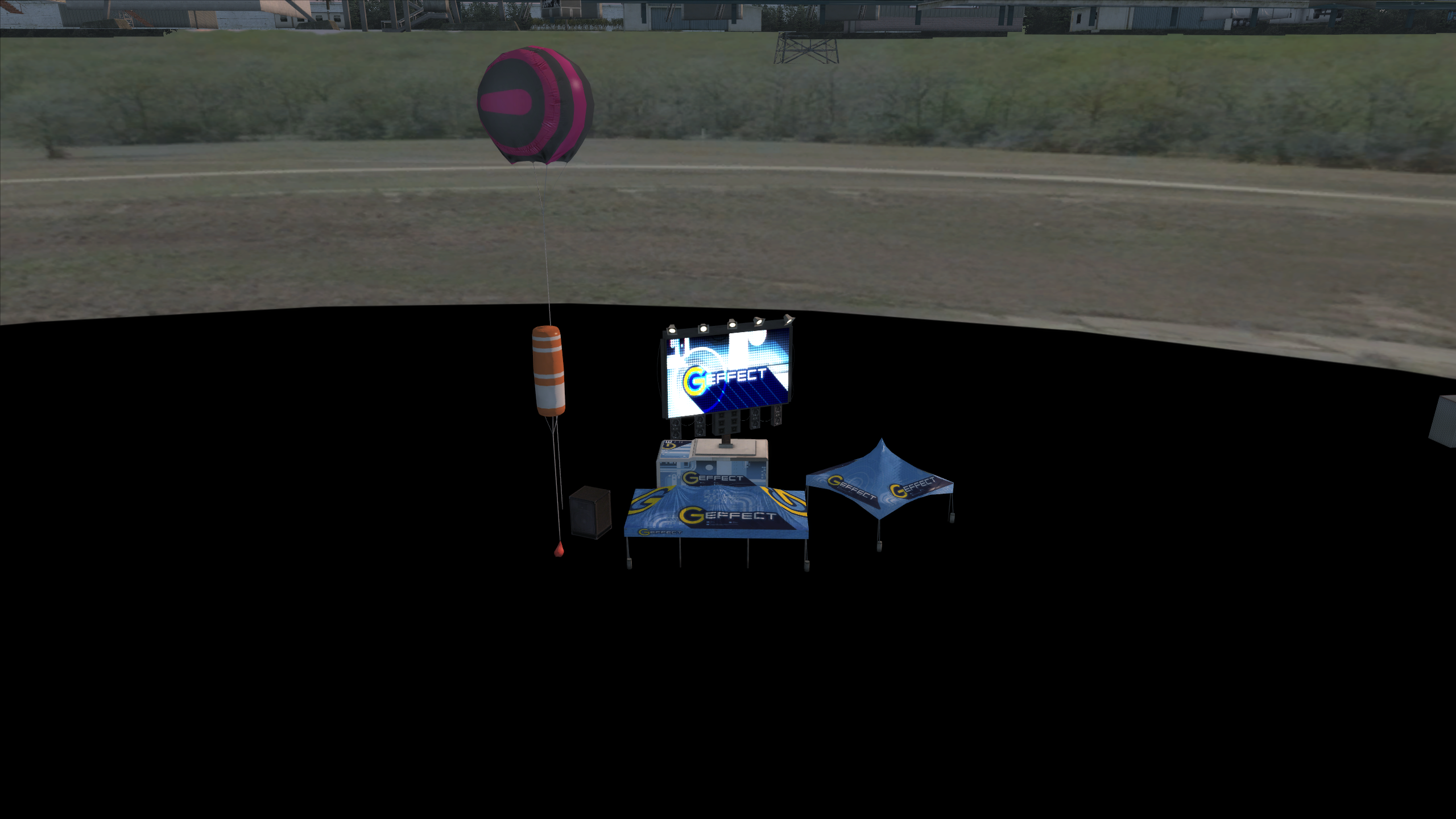 Random G Effect assets that spawn underneath Mondello no matter what race day you select.