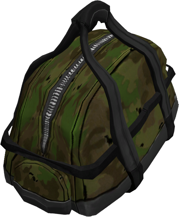 Camo Duffel Bag (Closed). Camo Duffel Bag (Closed).