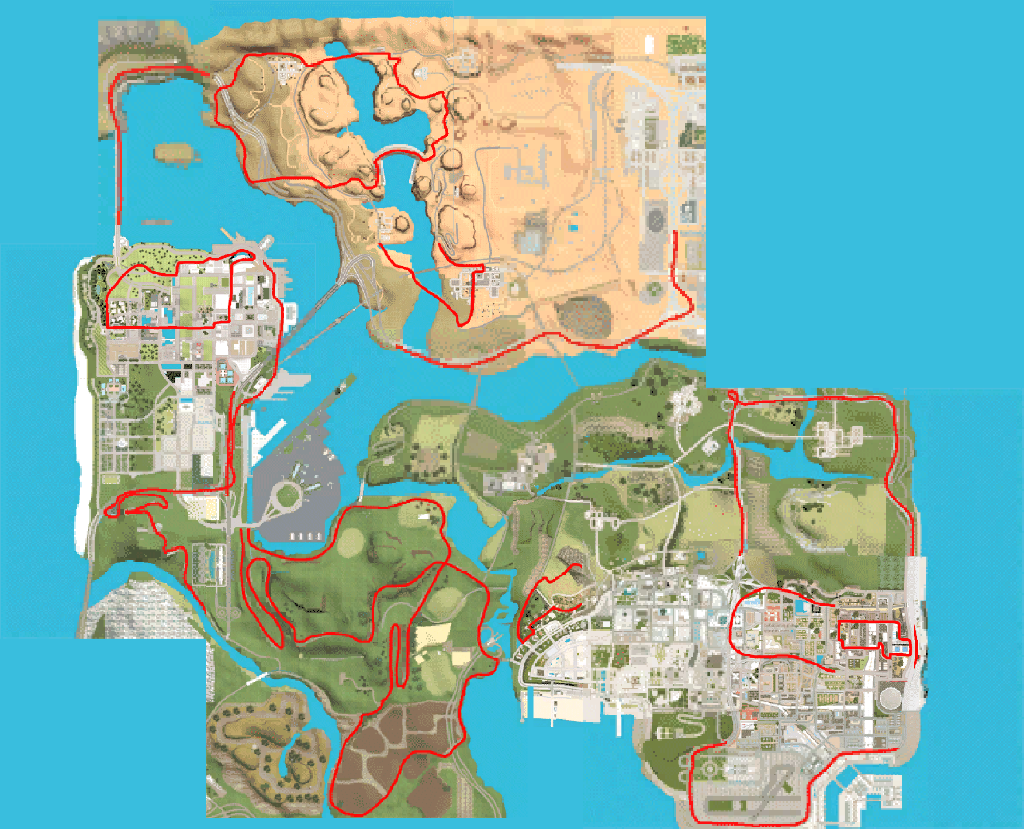 Full version of the SA map, using the very early race maps. Full version of the SA map, using the very early race maps.