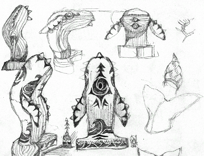 Concept art for Seaside Hill.