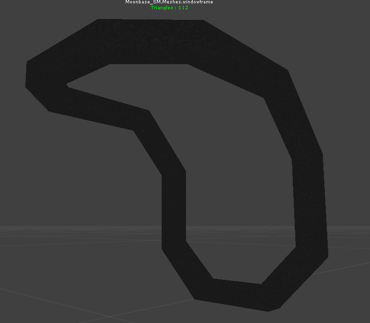 An unused window frame model. An unused window frame model.