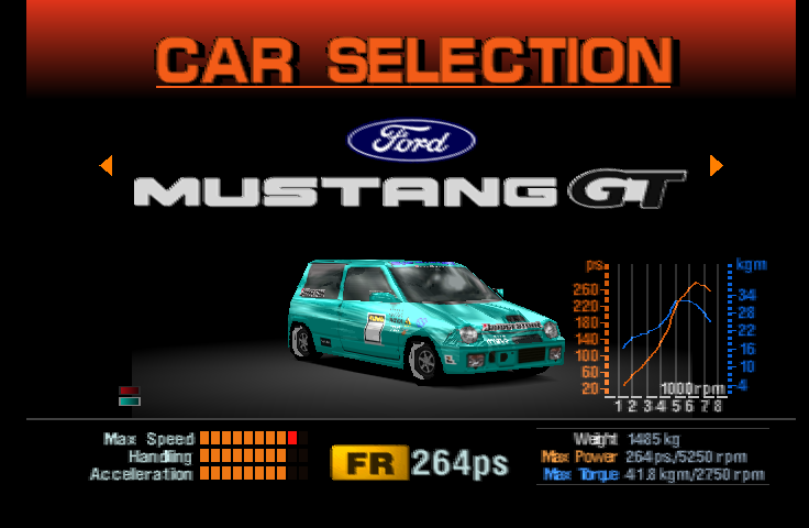 An Suzuki Alto Works RS-X racing modification, with same GT1-style wheels (x2axr). This model was reused for x2azr in the final game.
