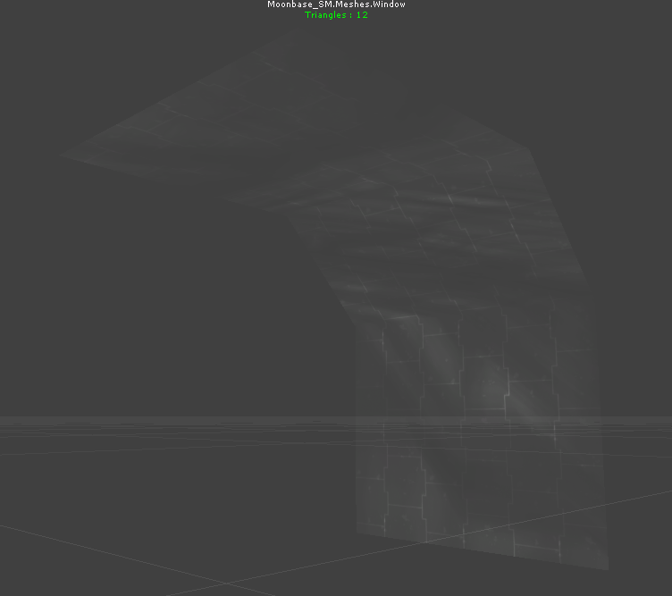 Glass for the unused window model. Glass for the unused window model.