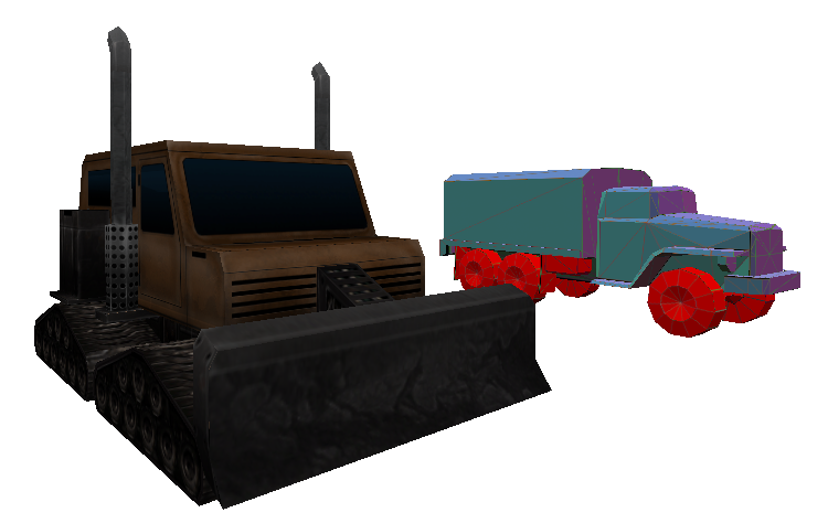 Another look at the vehicles.