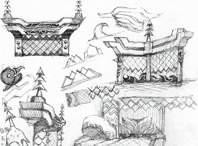 Concept art for Seaside Hill.